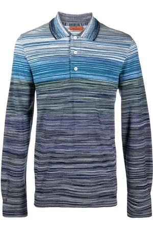 Missoni Hombre Playeras polo - Long-sleeve striped polo shirt