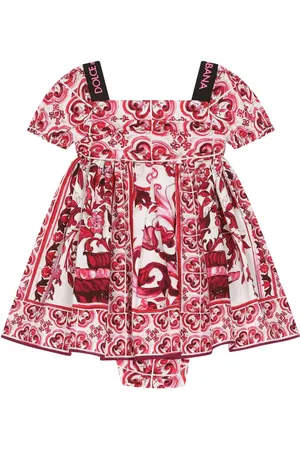 Dolce & Gabbana Vestido con estampado mayólica