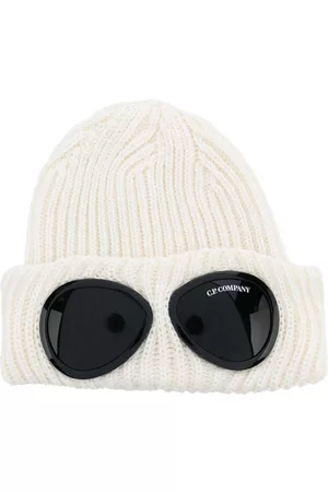 C.P. Company Hombre Gorros - Goggles-detail ribbed wool beanie