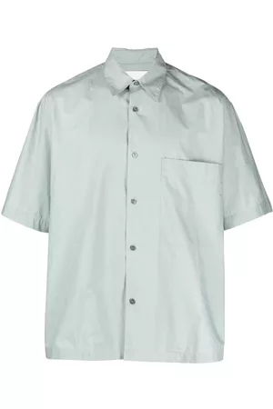 STUDIO NICHOLSON Hombre Manga corta - Short-sleeve cotton shirt