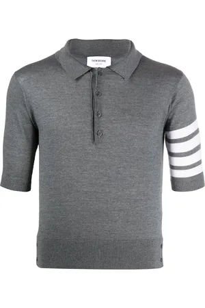 Thom Browne Playera tipo polo de lana merina