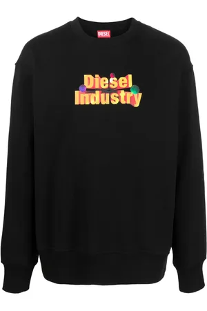 Diesel Sudadera con sello del logo y cuello redondo