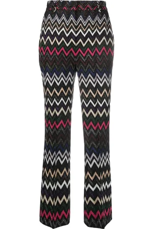 Missoni Pantalones tejidos en zigzag