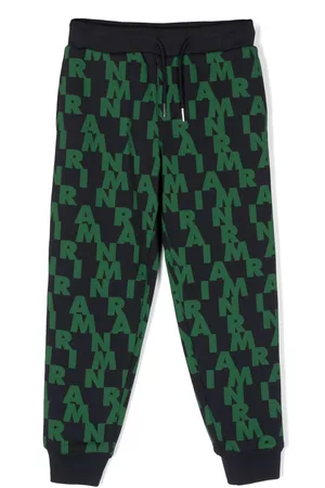 Marni Pants texturizados con logo estampado