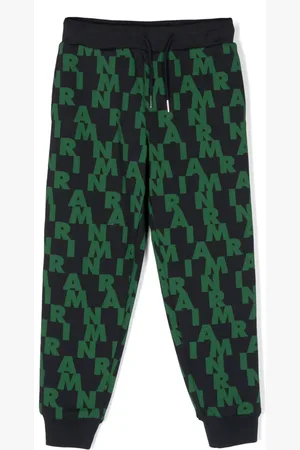 Marni Pants texturizados con logo estampado
