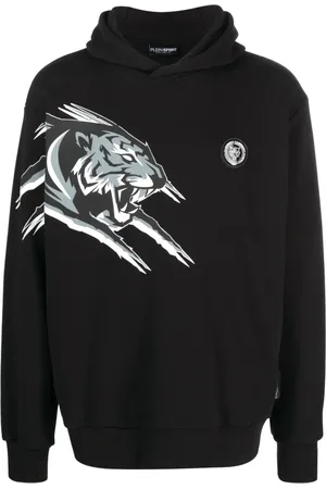 Philipp Plein Hoodie con motivo Tiger
