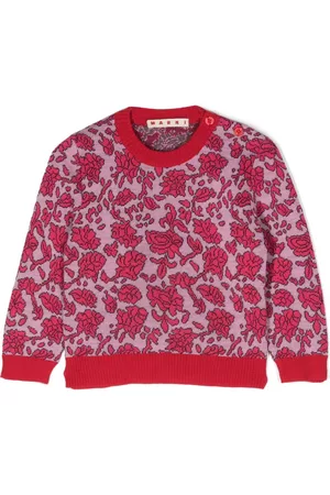 Marni Suéteres y Sudaderas - Suéter tejido con motivo floral