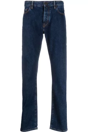 MOORER Jeans rectos con efecto lavado
