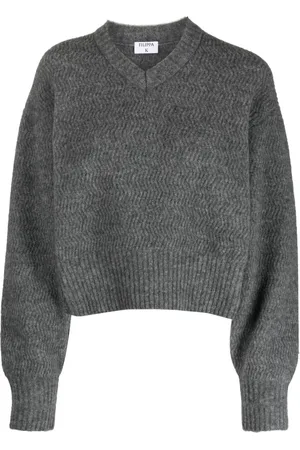 Filippa K Suéter de tejido chevron con cuello en V