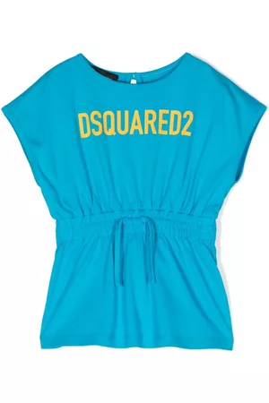 Dsquared2 Vestidos - Logo-print drawstring-waist dress