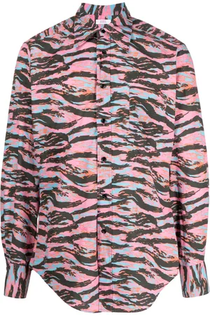 ERL Camisa con estampado de cebra