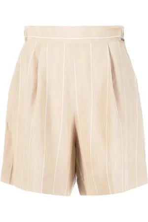 Liu Jo Shorts de vestir con placa del logo y motivo de rayas