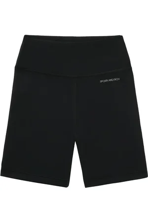 Sporty & Rich Shorts biker con logo estampado