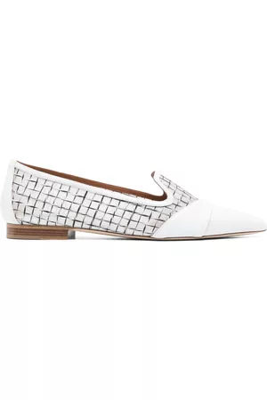 MALONE SOULIERS Mujer Mocasines - Romy mesh-detail leather loafers