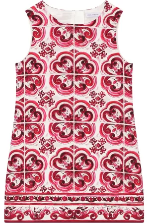 Dolce & Gabbana Vestido sin mangas con estampado Mayólica