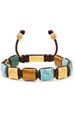 Nialaya Pulsera de cuentas con gemas