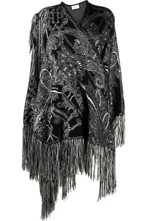 Philipp Plein Capa con motivo de cachemira en jacquard