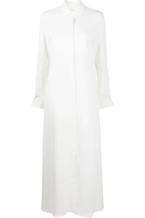 TWP Vestido camisero largo manga larga