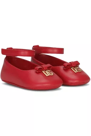 Dolce & Gabbana Niña y chica adolescente Flats - Logo-plaque lambskin ballerina shoes