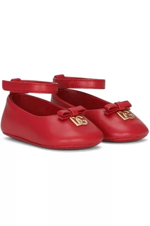 Dolce & Gabbana Niña y chica adolescente Flats - Logo-plaque lambskin ballerina shoes