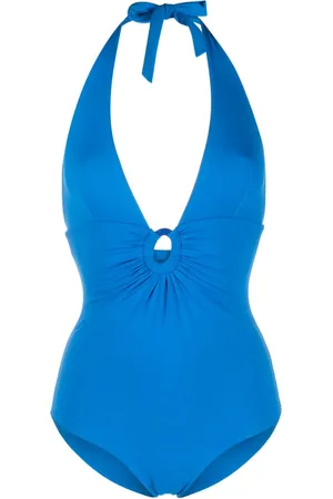 FISICO Traje de baño con cuello halter y detalle de disco