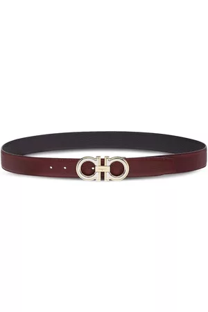 Salvatore Ferragamo Hombre Cinturones - Gancini-buckle leather belt