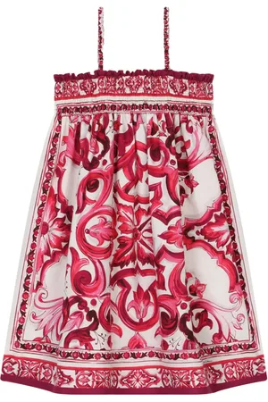 Dolce & Gabbana Vestido sin mangas con estampado Mayólica