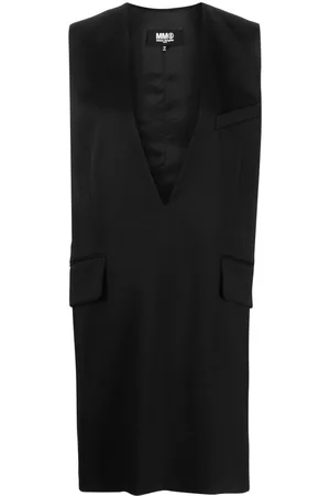 Maison Margiela Vestido sin mangas con cuello en V