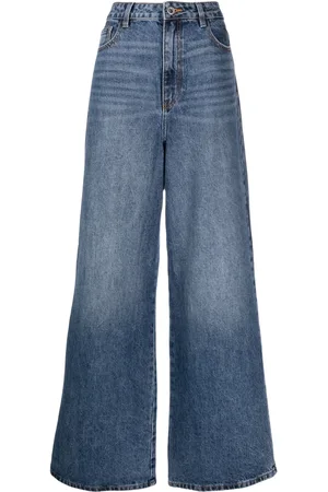 Self-Portrait Jeans anchos
