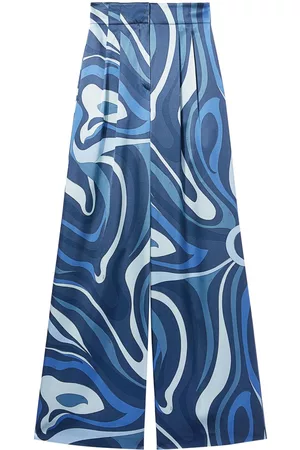Puccini Mujer Anchos y de harem - Culottes de seda con estampado abstracto