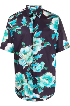 Etro Hombre Camisas floreadas - Floral-print cotton shirt