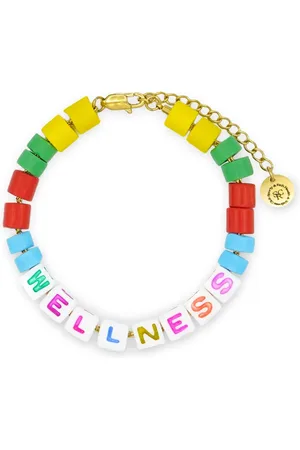 Sporty & Rich Pulsera Wellness con detalle de cuentas