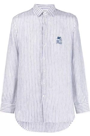 Etro Hombre De rayas - Striped linen shirt