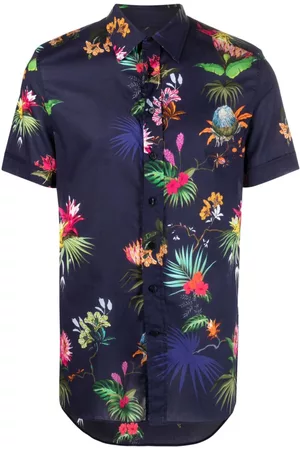 Etro Hombre Camisas floreadas - Floral-print cotton shirt