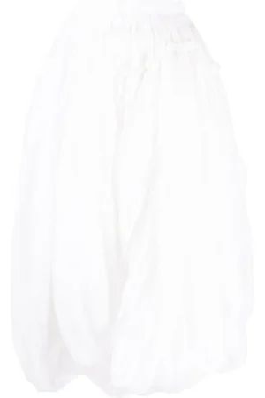 Comme des Garçons Falda midi con diseño drapeado