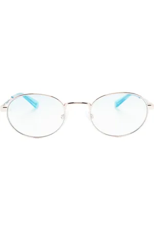 Chiara Ferragni Lentes con armazón redonda metalizada