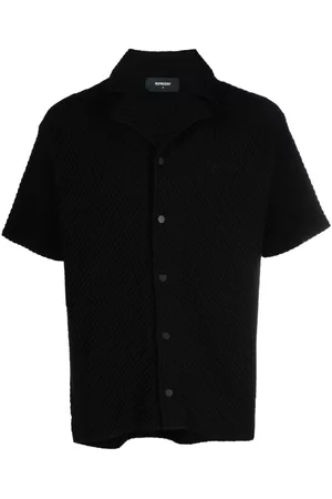 Represent Hombre Camisas - Logo-embroidered notched-collar shirt