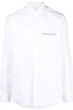 Paul Smith Hombre De rayas - Stripe-detail cotton shirt