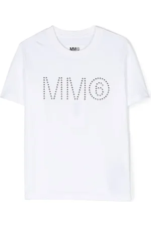 Maison Margiela Playera manga corta con logo y detalles