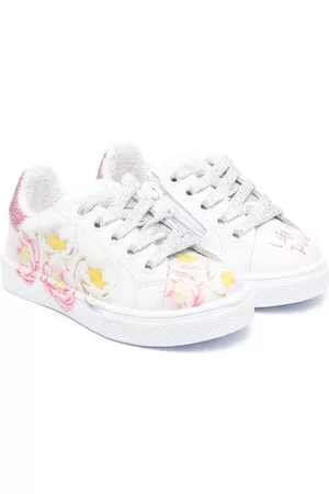 MONNALISA Zapatos de vestir - Tenis con agujetas con estampado floral