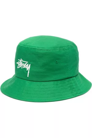 STUSSY Hombre Sombreros - Logo-embroidered cotton bucket hat