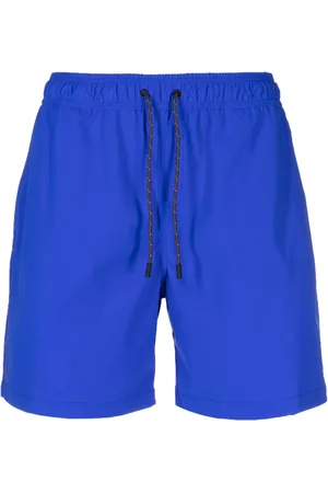 Sease Shorts de playa con cordones en la pretina y logo estampado