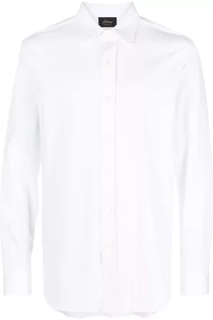 BRIONI Hombre Camisas - Spread-collar cotton shirt