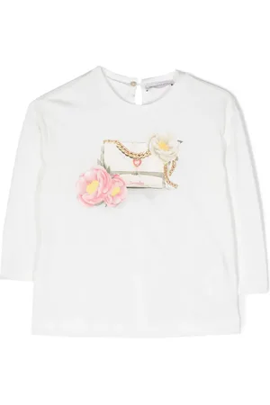 MONNALISA Playera manga larga con estampado gráfico