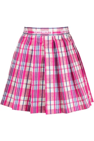 Vetements Falda con logo en la pretina y diseño plisado