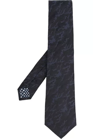 Paul Smith Hombre Pajaritas - Corbata de seda con estampado abstracto