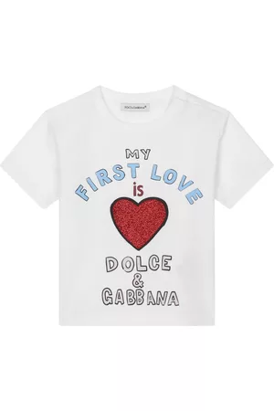 Dolce & Gabbana Playeras originales - Slogan-print cotton T-shirt