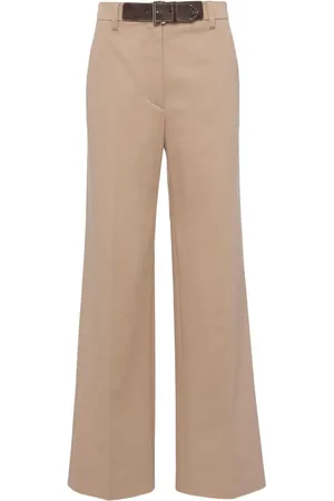 Prada Pantalones anchos tipo gabardina