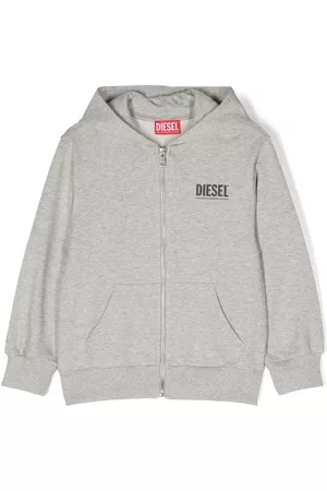 Diesel Sudaderas con cierre - Hoodie con cierre y logo estampado