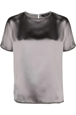 Fabiana Filippi Playera satinada con detalles de cristal